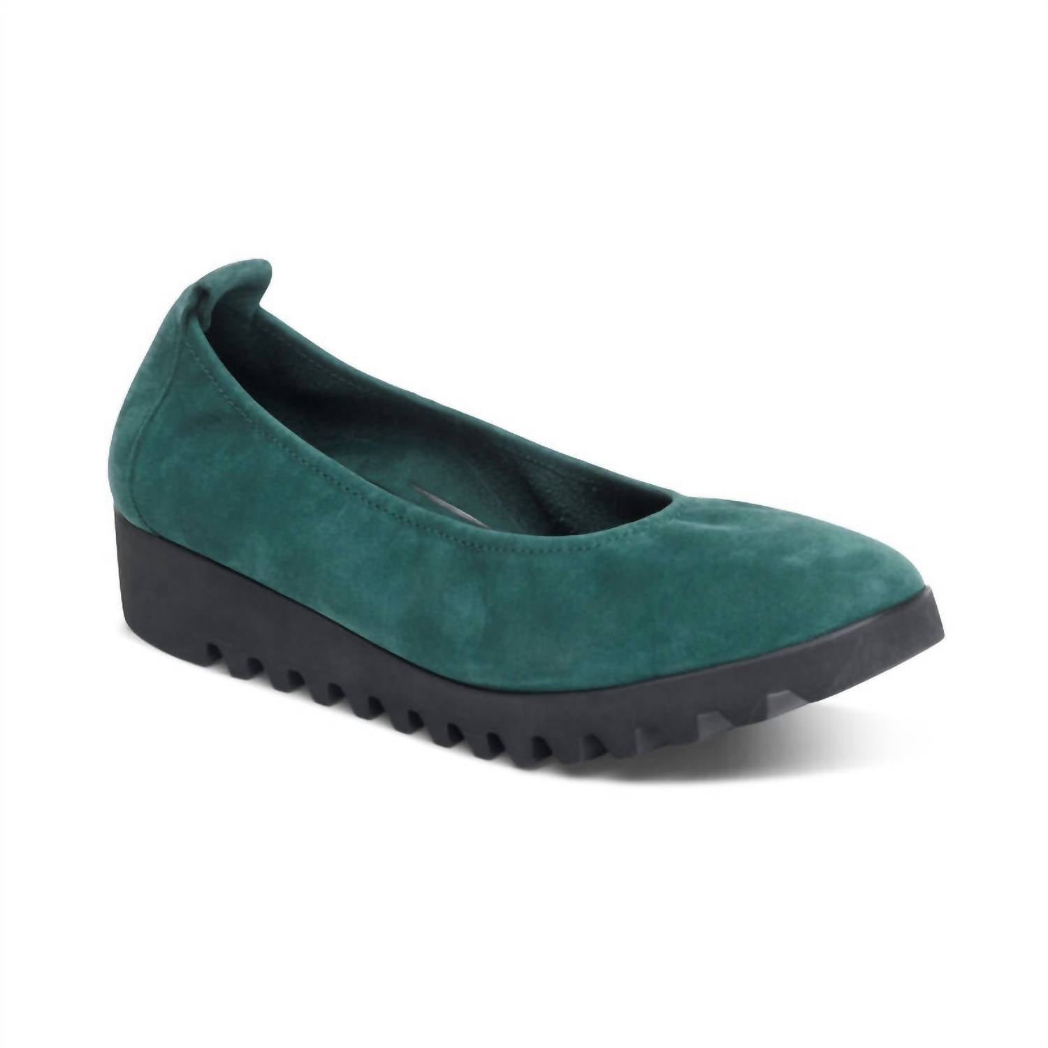 Женские балетки Brianna Slip-On в темно-бирюзовом цвете Aetrex