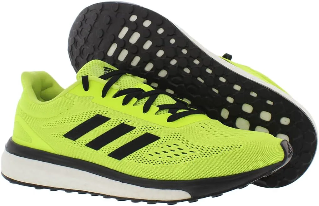 Мужская беговая обувь Adidas Response Boost LT, черный/белый/зеленый — фото 4
