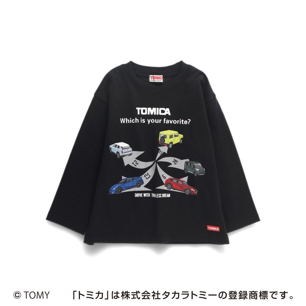 Футболка с длинными рукавами с принтом TOMICA/Tomica* Branshes, black — фото 2