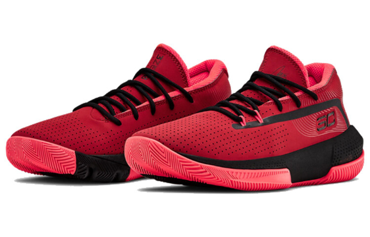 Баскетбольные кроссовки Sc 3zer0 III для детей GS Low-top Red/Black Under Armour — фото 3