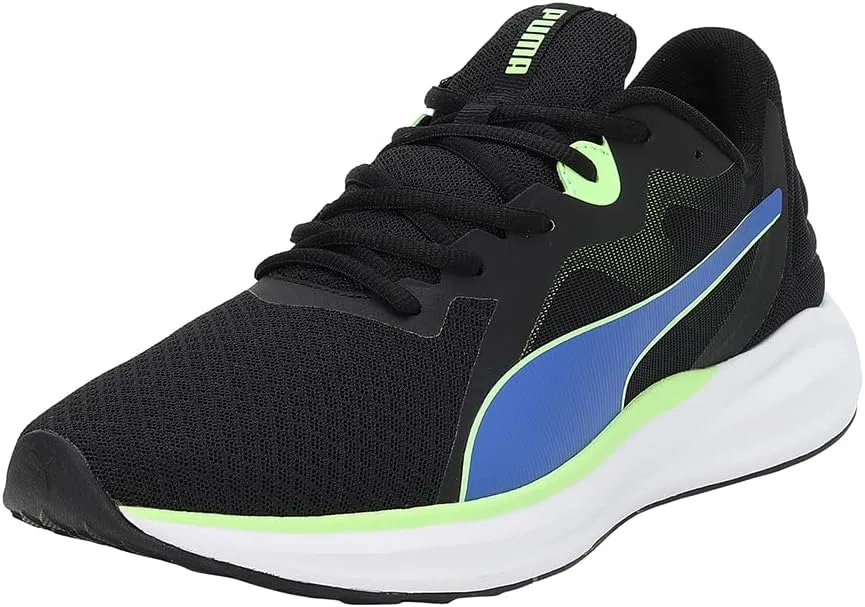Мужские кроссовки для бега по шоссе Twitch Runner Fresh PUMA, Puma Black Royal Sapphire Fizzy Lime