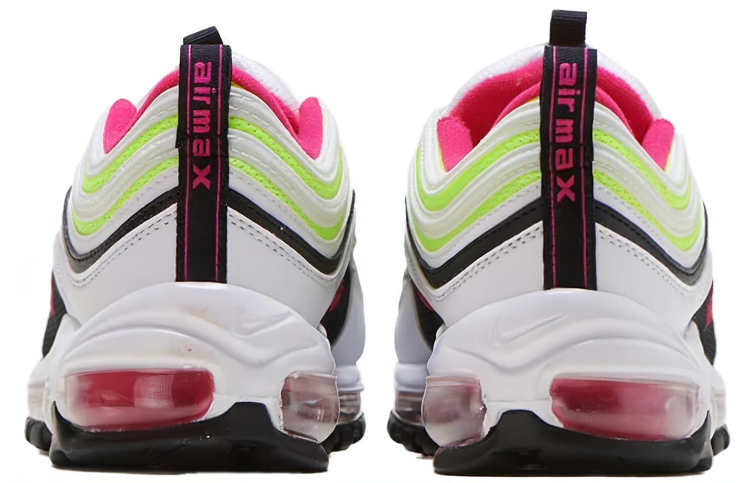 Кроссовки Nike Air Max 97 'White Rush Pink Volt' GS — фото 4