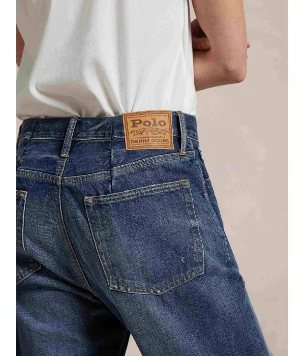 Джинсы-Слаучи Tapered fit Polo Ralph Lauren, синий — фото 3