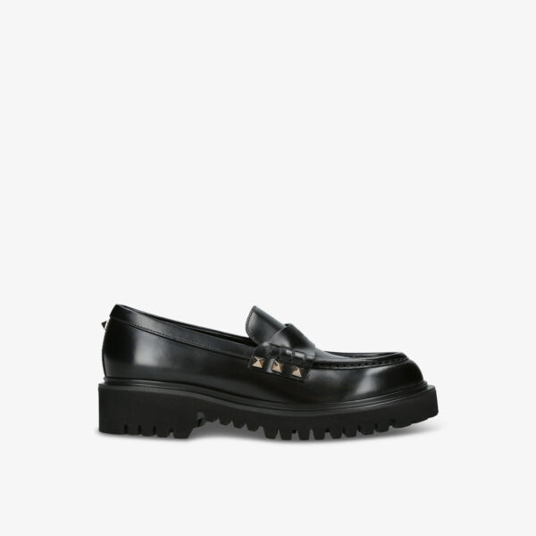 

Кожаные мокасины Rockstud с шипами Valentino Garavani, черный