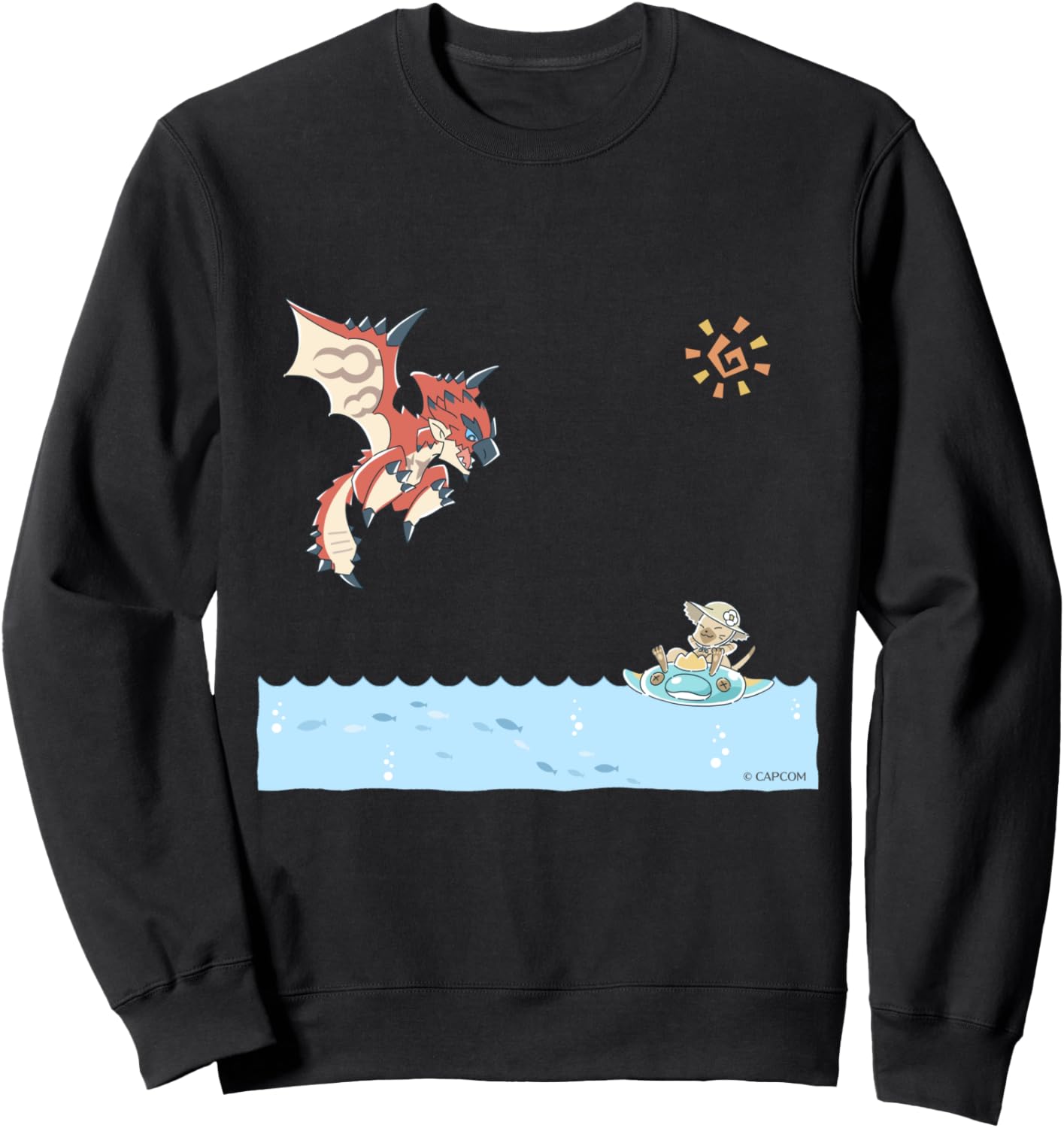 

Толстовка Monster Hunter Rioreus & Ayru Beach, черная Capcom, Черный, Толстовка Monster Hunter Rioreus & Ayru Beach, черная Capcom