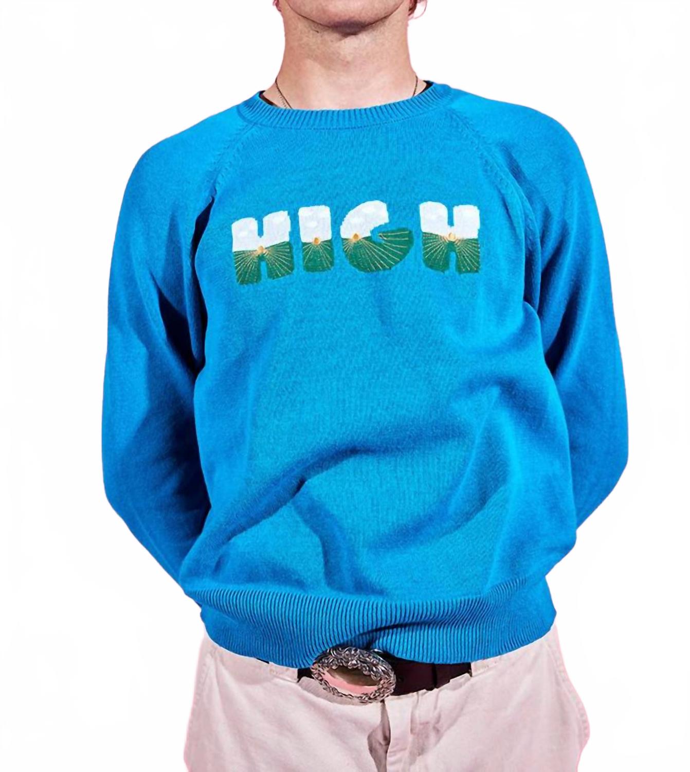 

Свитер с рукавом реглан в голубом цвете Replica Los Angeles