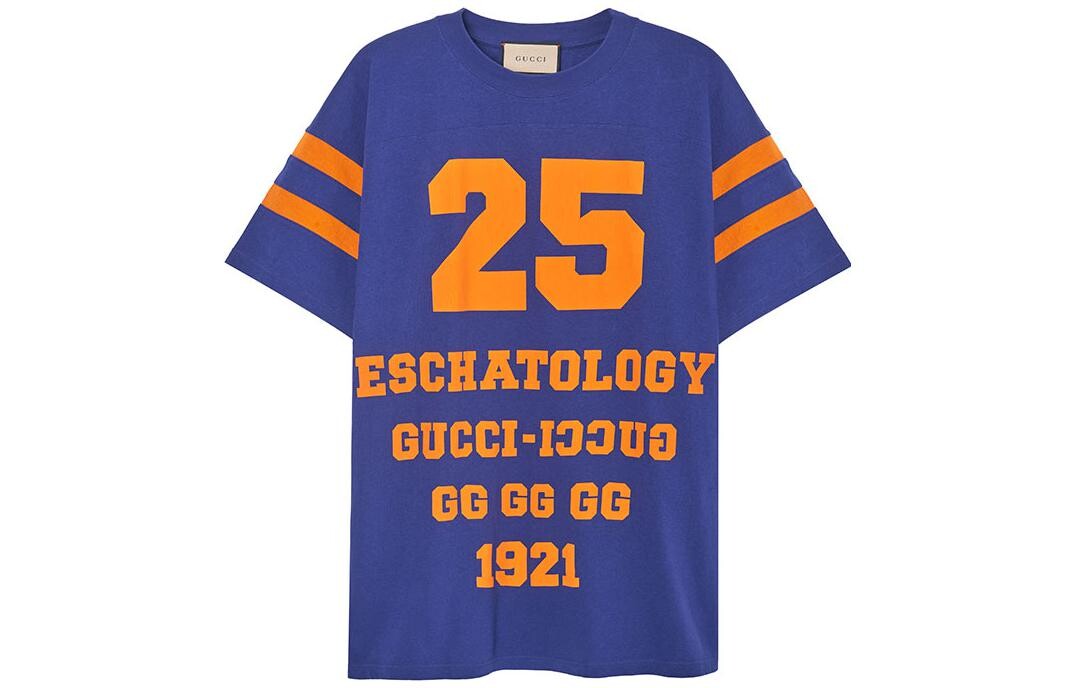

1921 Футболка мужская темно-синяя Gucci, темно-синий
