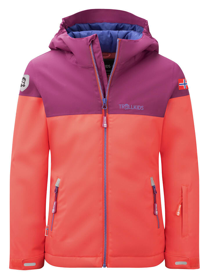 

Лыжная куртка Trollkids Ski-/ Snowboardjacke Hallingdal, цвет Orange/Pink