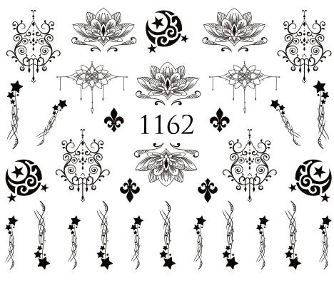 

Водные наклейки для ногтей - №1162, Raisin