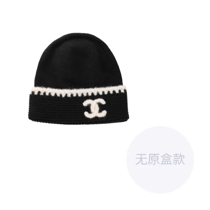 

CHANEL Кашемировая шапка унисекс черная, Black