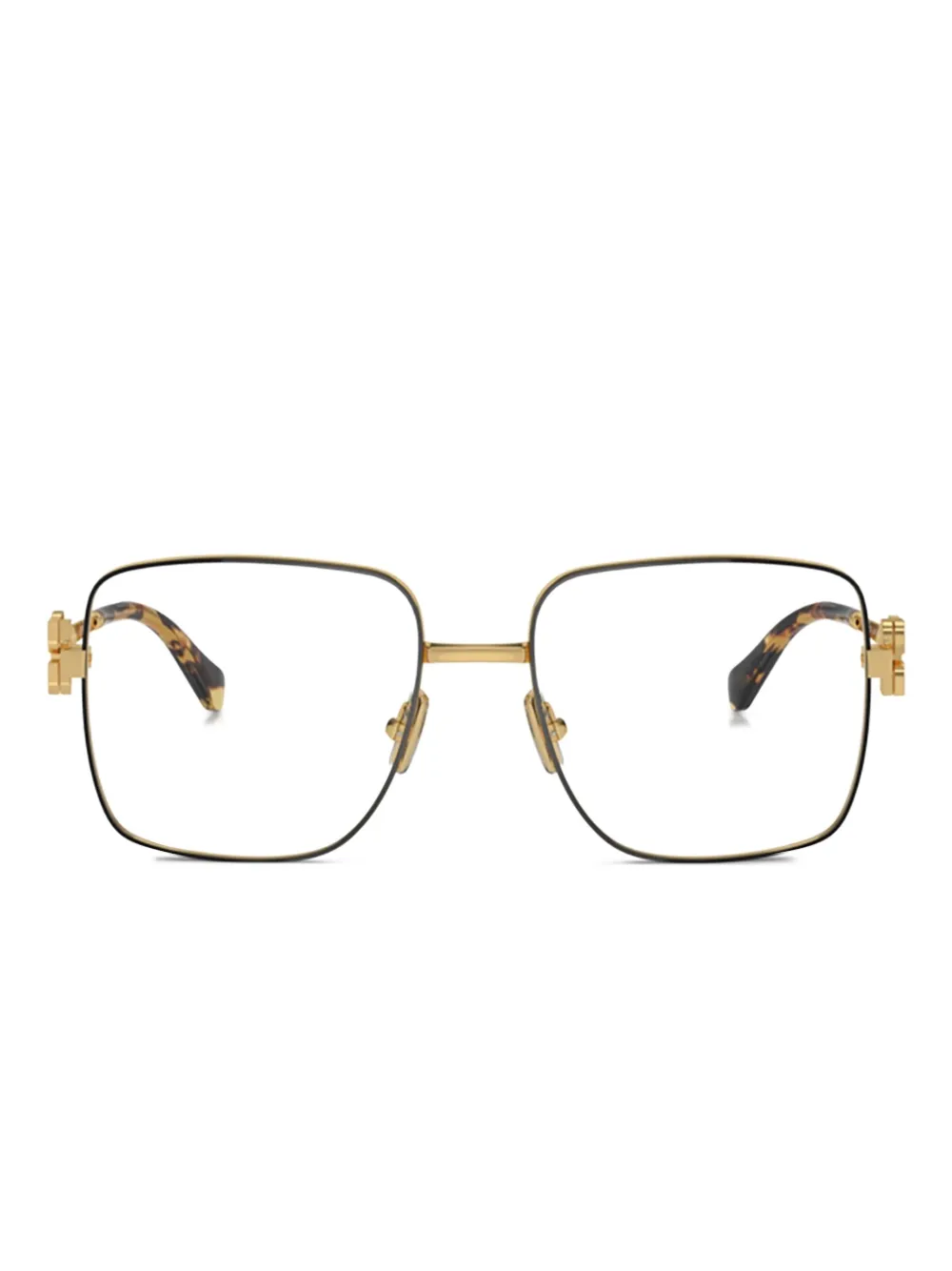 

Очки в квадратной оправе Miu Miu, черный