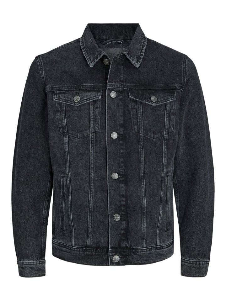 

Джинсовая куртка Jack & Jones, черный деним