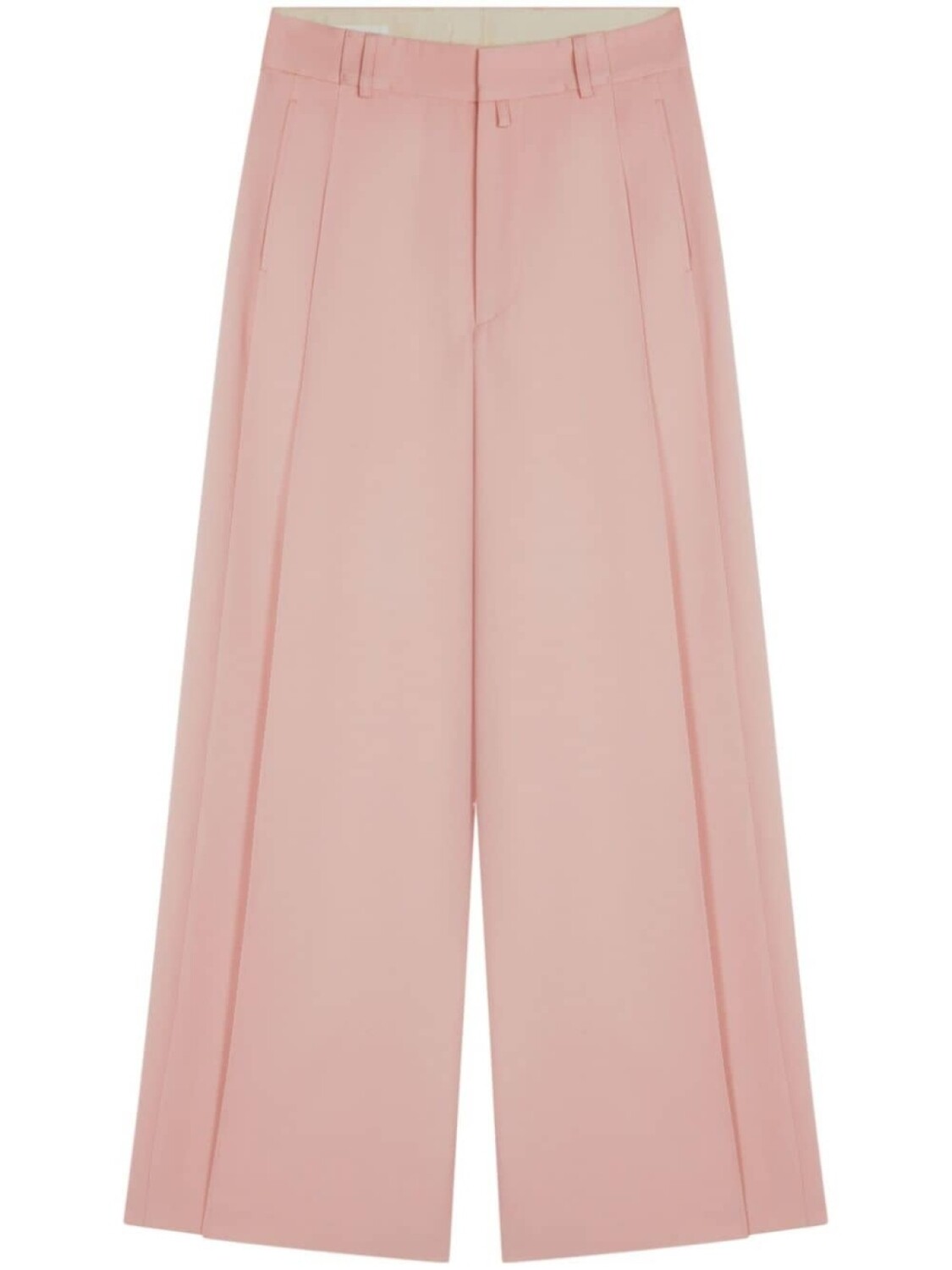 

DRIES VAN NOTEN шерстяные брюки широкого кроя, розовый