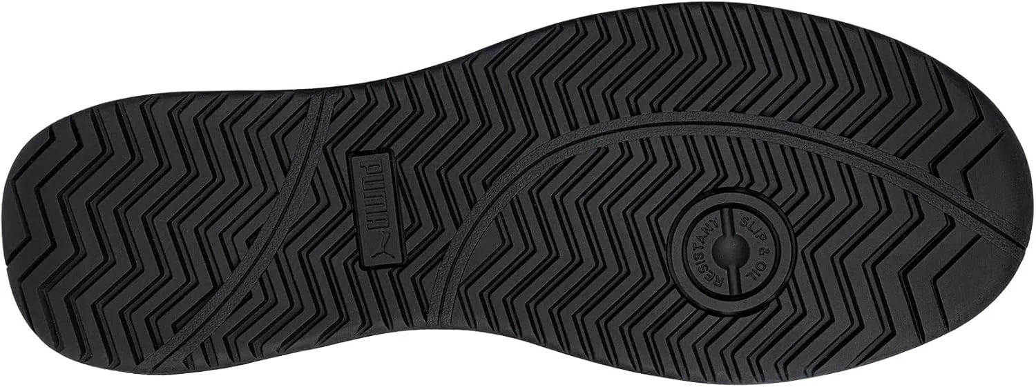Защитные кроссовки PUMA Safety Iconic Low S1PL ESD FO HRO SR унисекс с нескользящим верхом из стекловолокна без металлических вставок, темно-синий — фото 4