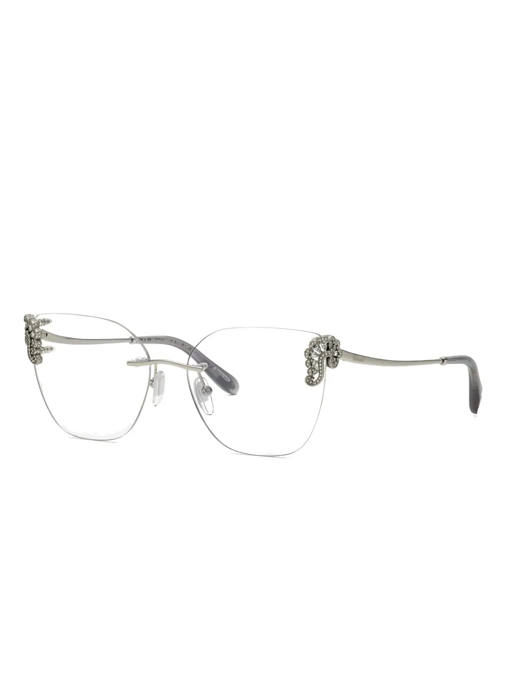 

Украшенные очки без оправы Chopard Eyewear, серебряный