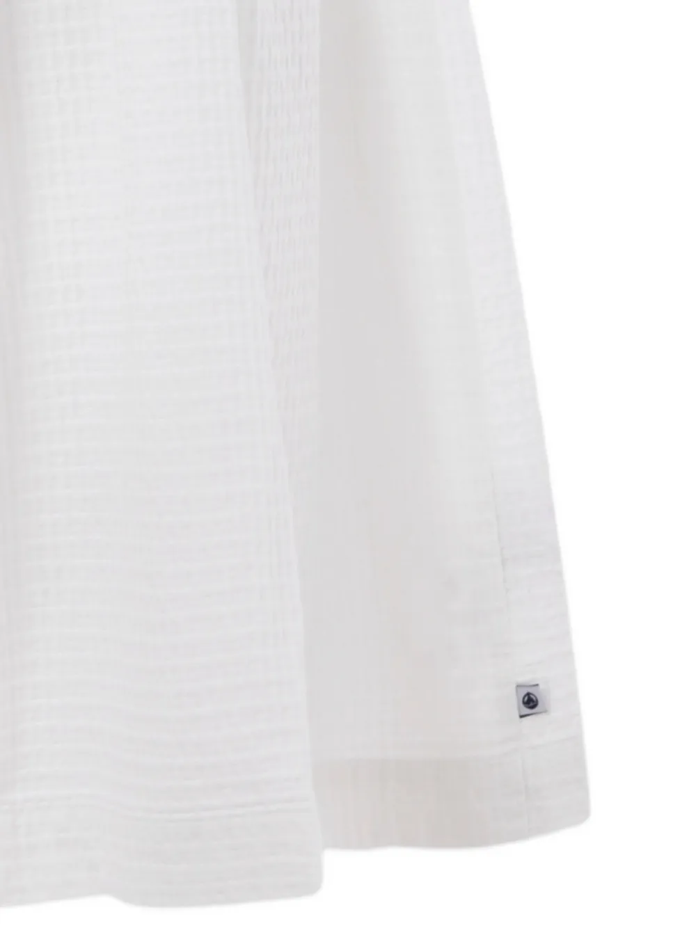 Платье из органического хлопка с оборками Petit Bateau, белый — фото 3