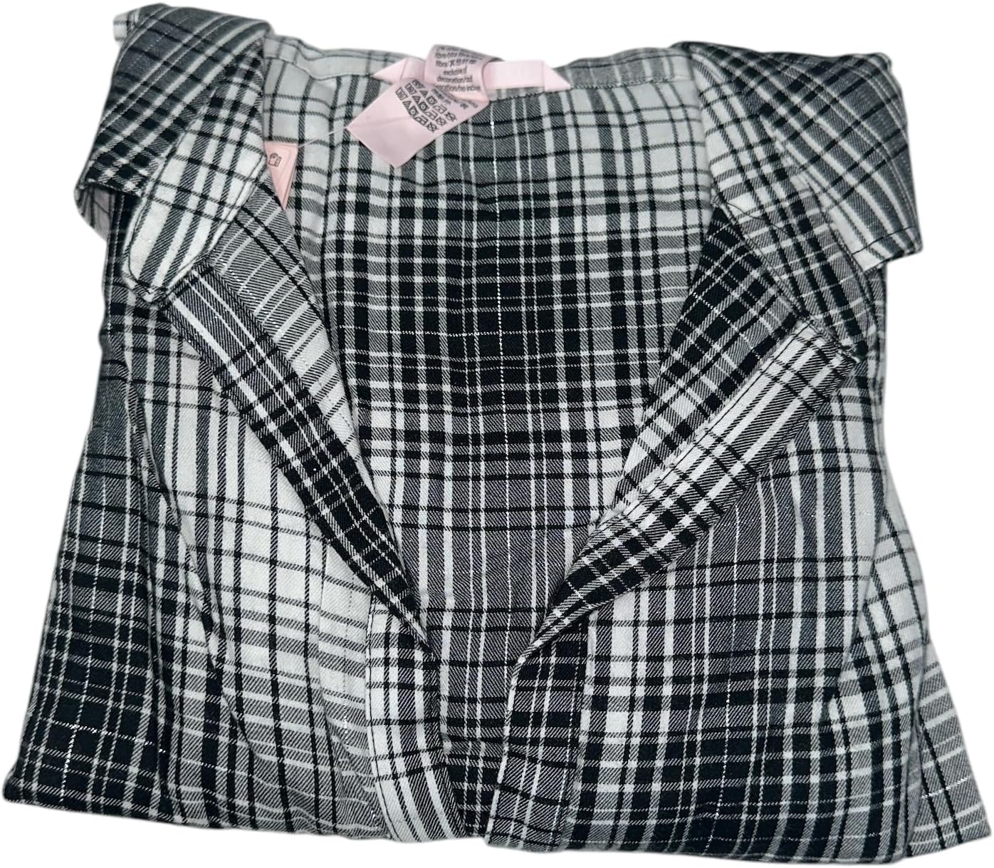 

Victoria's Secret Фланелевый комплект пижамы с длинными рукавами цвет градиентная клетка New, Gradient Plaid