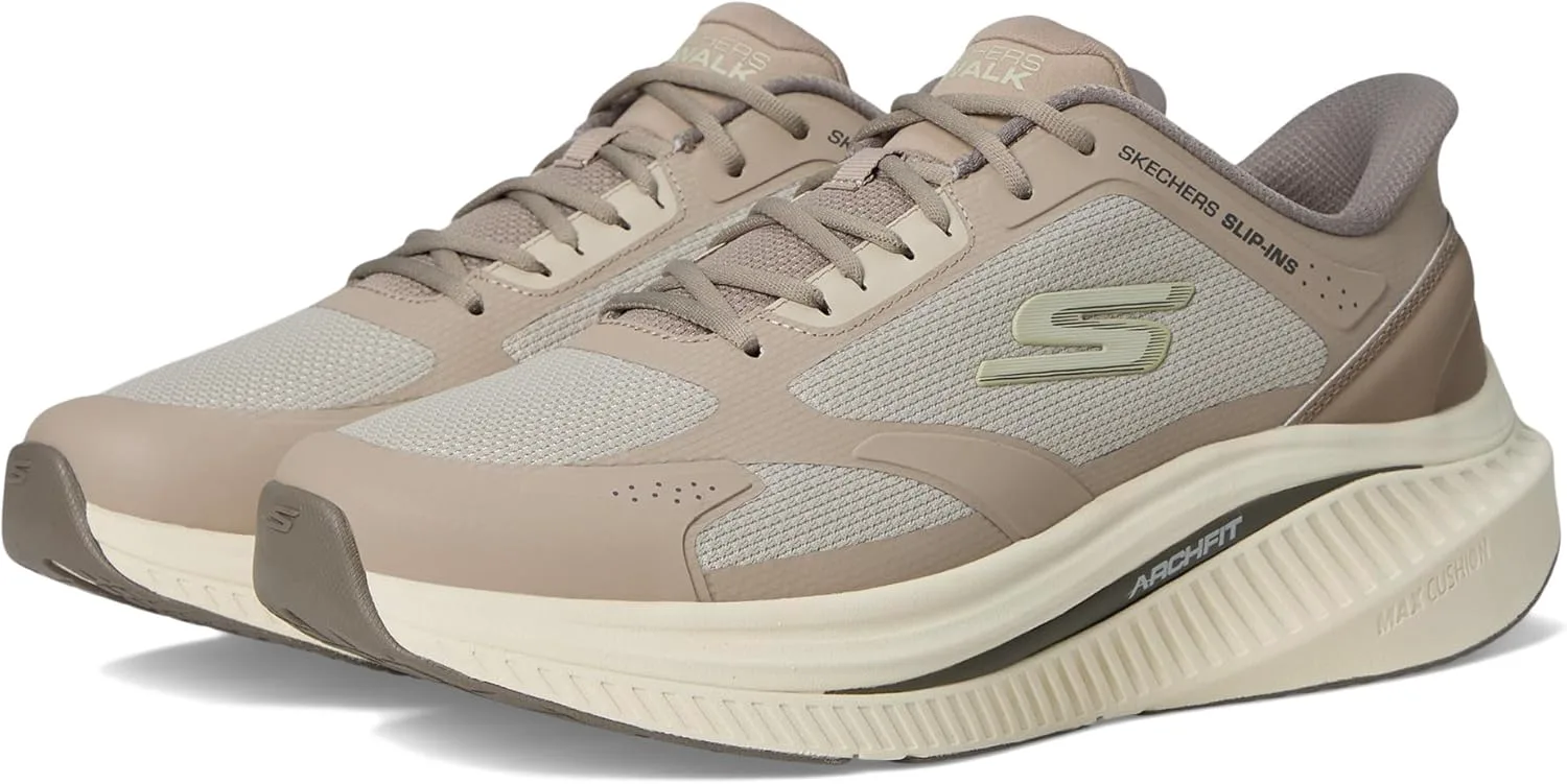Мужские кроссовки Skechers Go Walk Max с амортизацией и поддержкой свода стопы, без шнурков