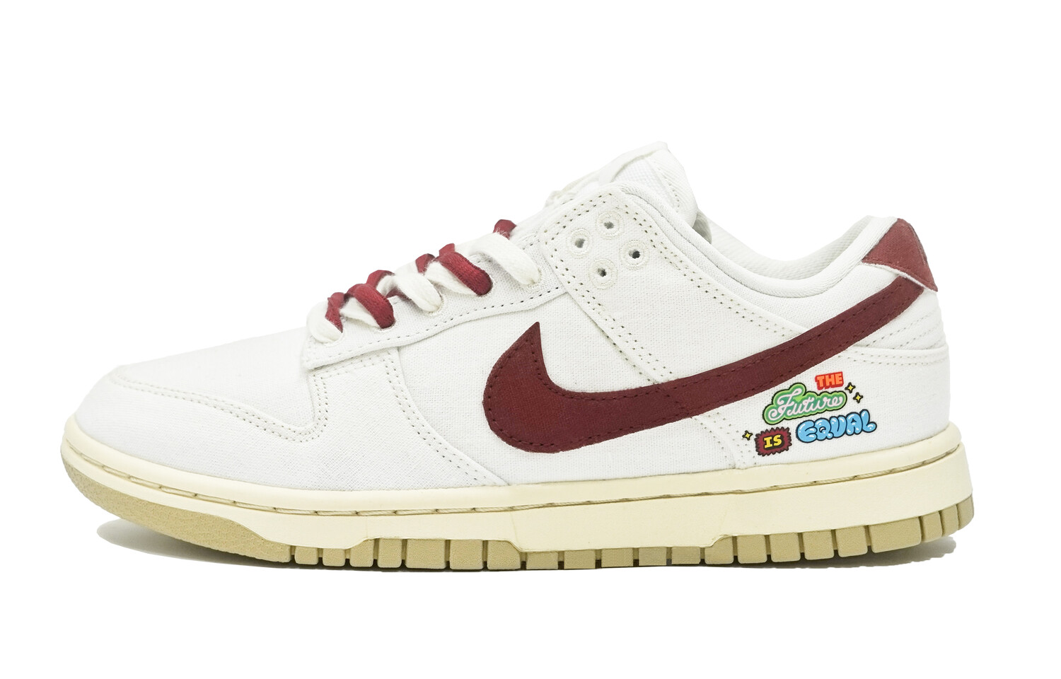 

Кроссовки Nike Dunk Skateboard Shoes Women's Low-Top White Red