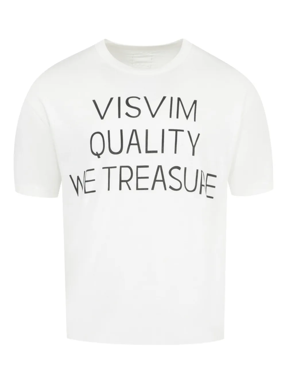 

Футболка с круглым вырезом и графичным принтом visvim, белый