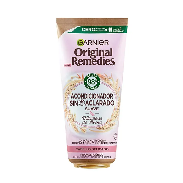 

Несмываемый кондиционер для нежных волос Acondicionador Sin Aclarado Délicatesse De Avena Original Remedies, 200 ml