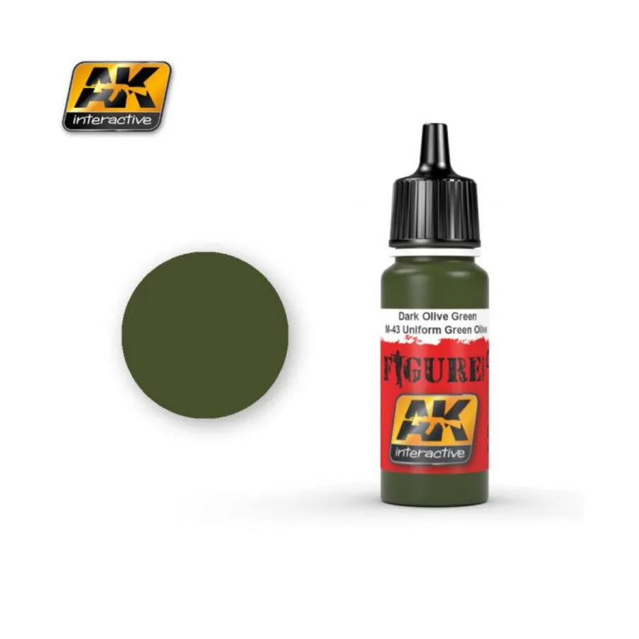 

M-43 Униформа Темно-Оливково-Зеленый (Акрил), Paint - Figure - Blue and Green Colors (AK-Interactive)