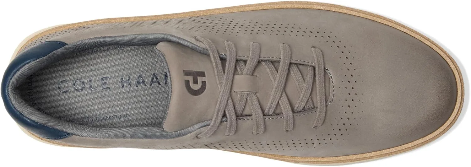 Мужские кроссовки Cole Haan Grandpro Featherarc с лазерной перфорацией, серебряный — фото 2