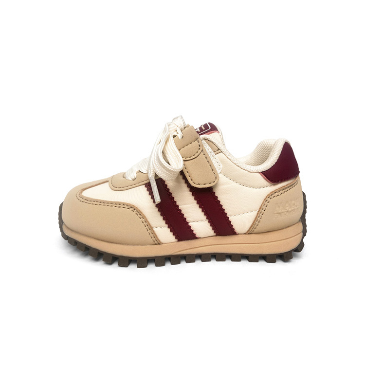 

Низкие детские кроссовки для повседневной жизни FAIRWHALE, бежевый/бордовый