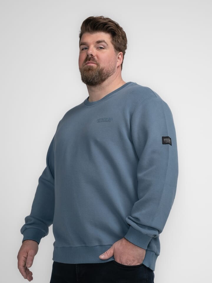 

Толстовка Petrol Industries Lässige Sweater, цвет Plus Size KavikGrau