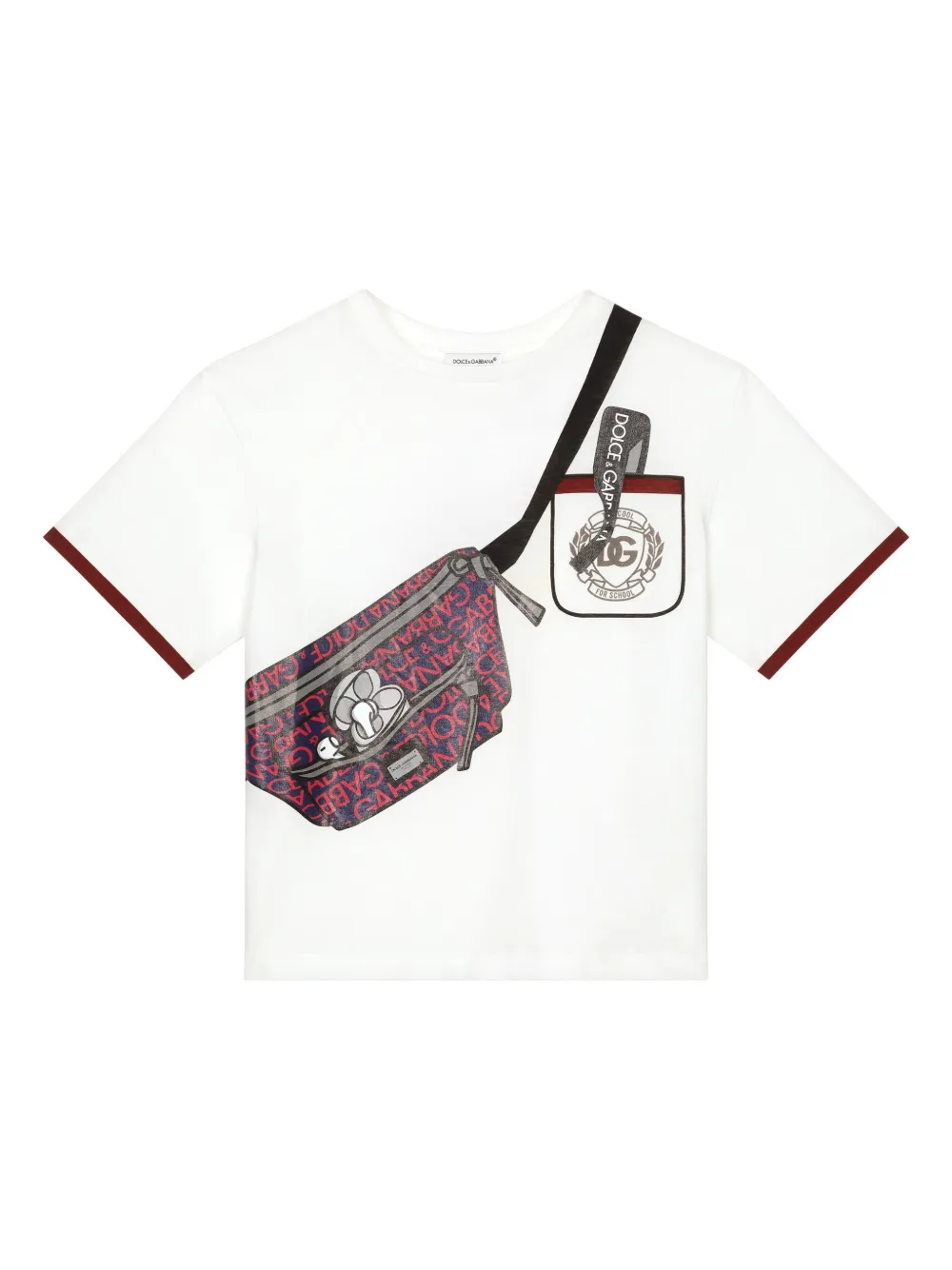 

Футболка с принтом Dolce & Gabbana Kids, белый