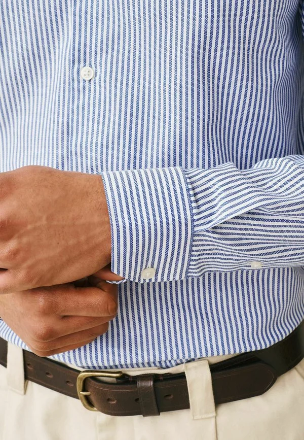 Классическая рубашка Next, Navy Stripe — фото 4