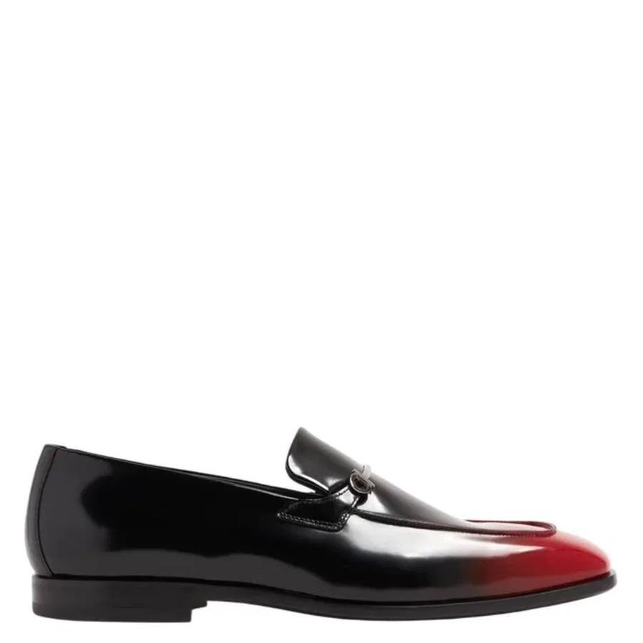 Мокасины Ferragamo Florida с орнаментом Gancini, черный