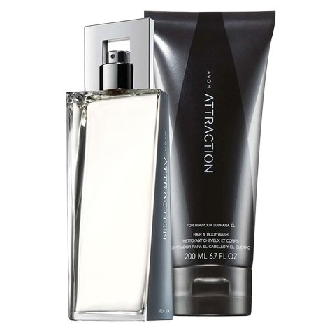 

Мужской набор Avon Attraction [духи + гель]