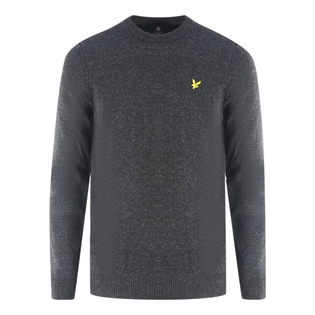 

Свитер из овечьей шерсти темно-серый Lyle & Scott, серый