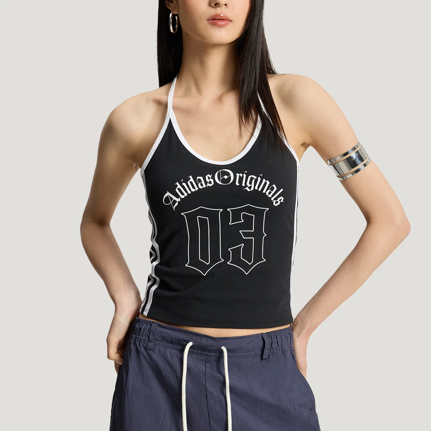 Майка женская Adidas Originals, Black — фото 4