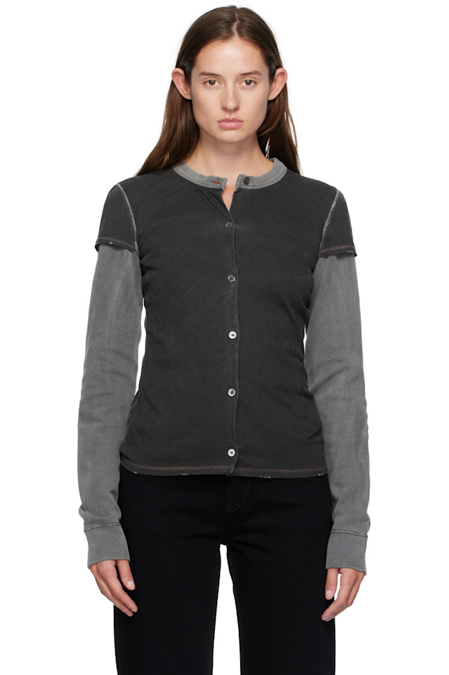 

Our Legacy Серый кардиган с длинными рукавами