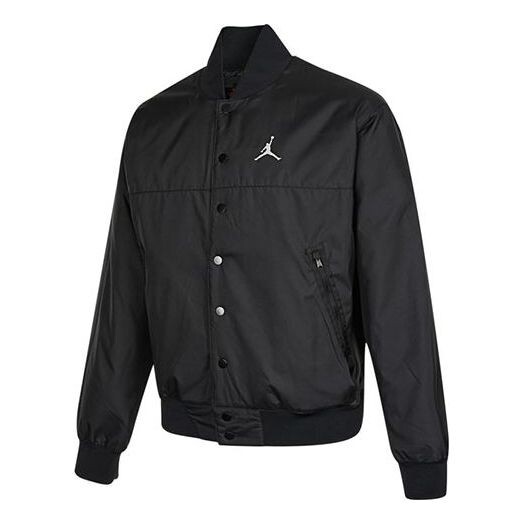 

Куртка Men's Air Jordan Logo Baseball Collar Jacket Autumn Black, черный