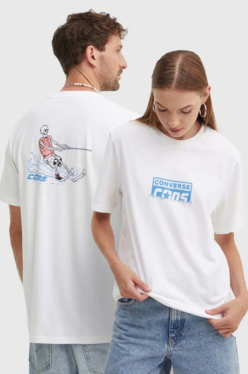 

Хлопковая футболка Converse, белый