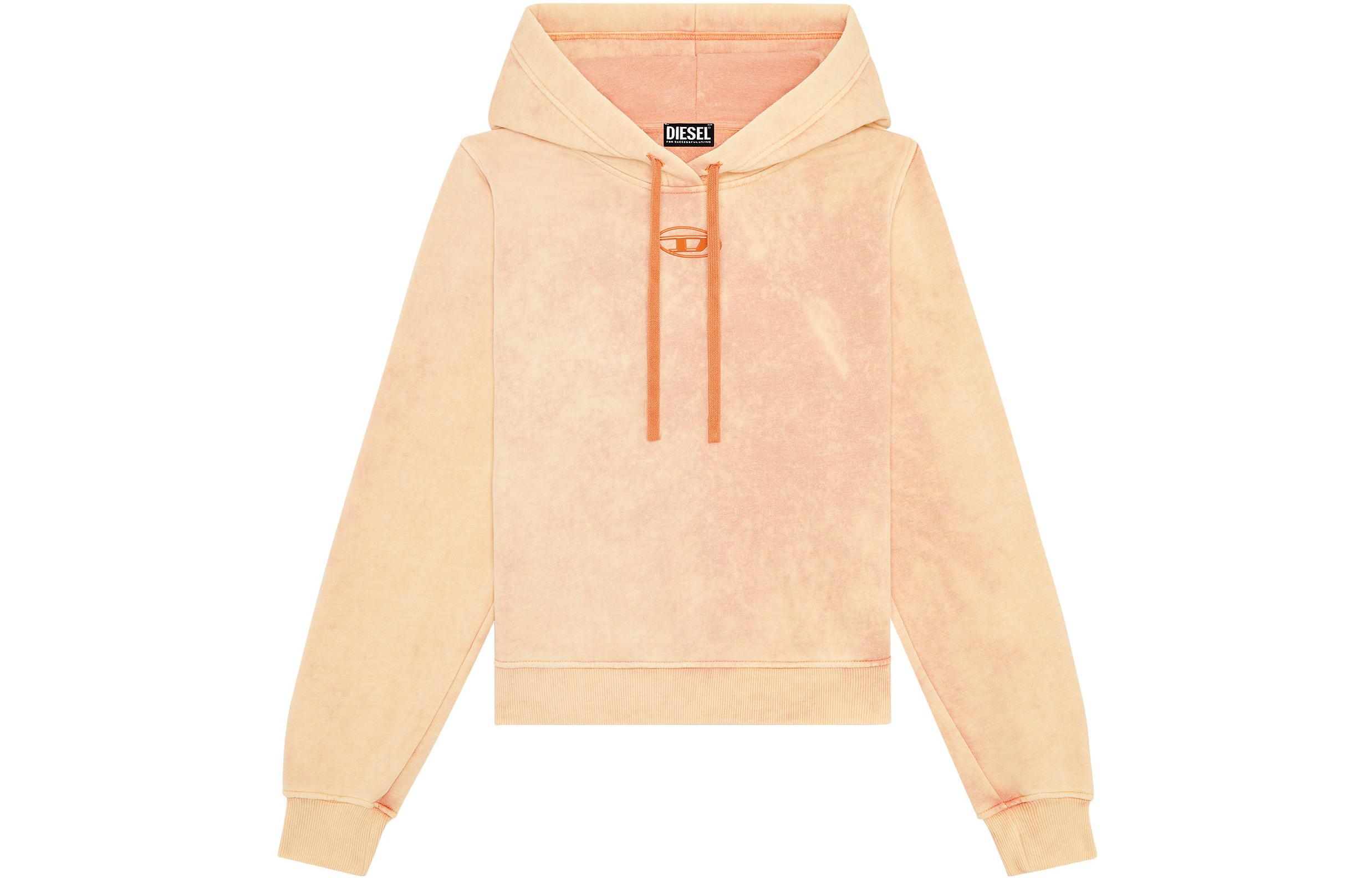 

Толстовка с логотипом и эффектом потертости DIESEL, оранжевый