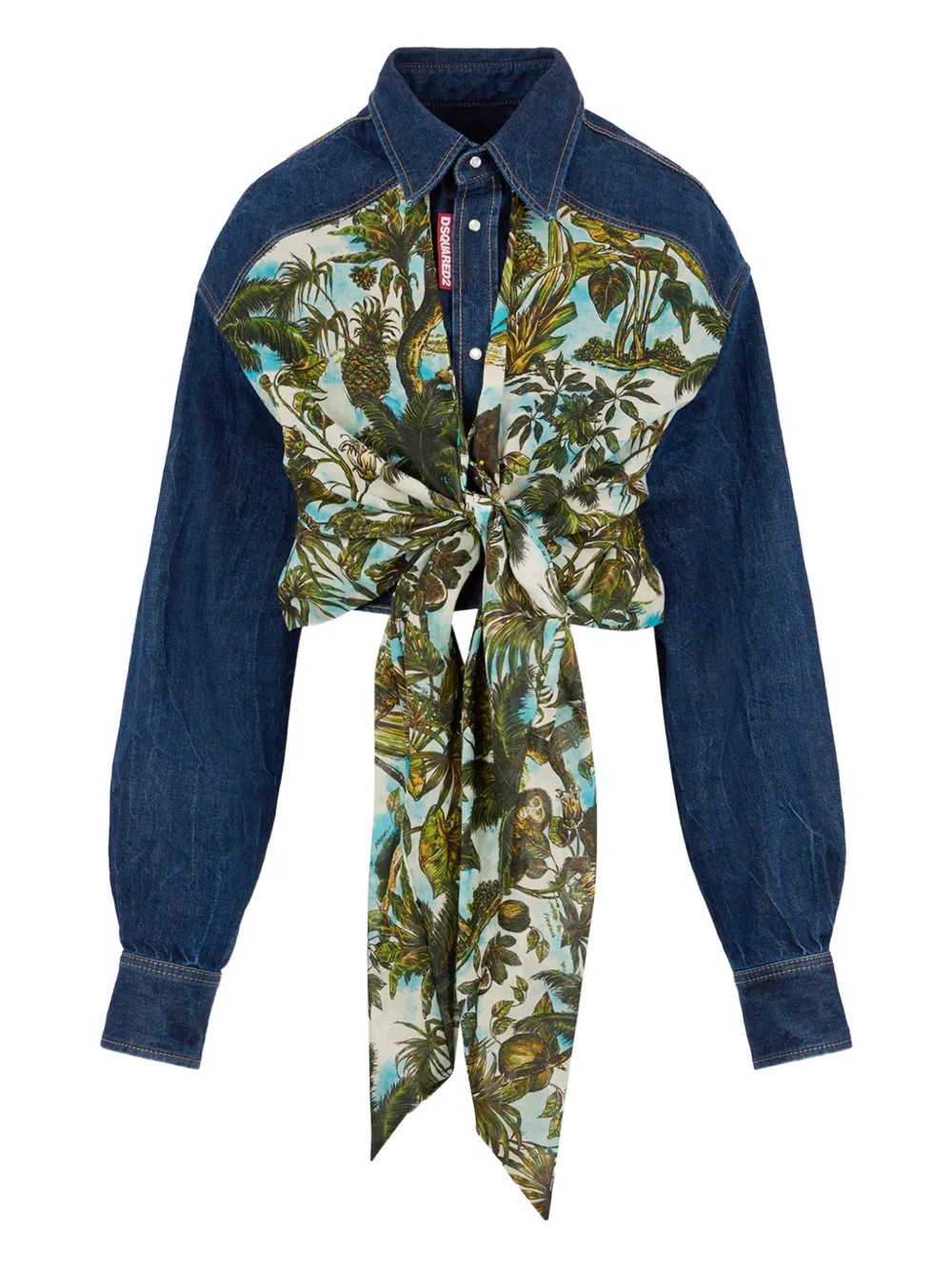 

Джинсовая рубашка monkey business DSQUARED2, синий