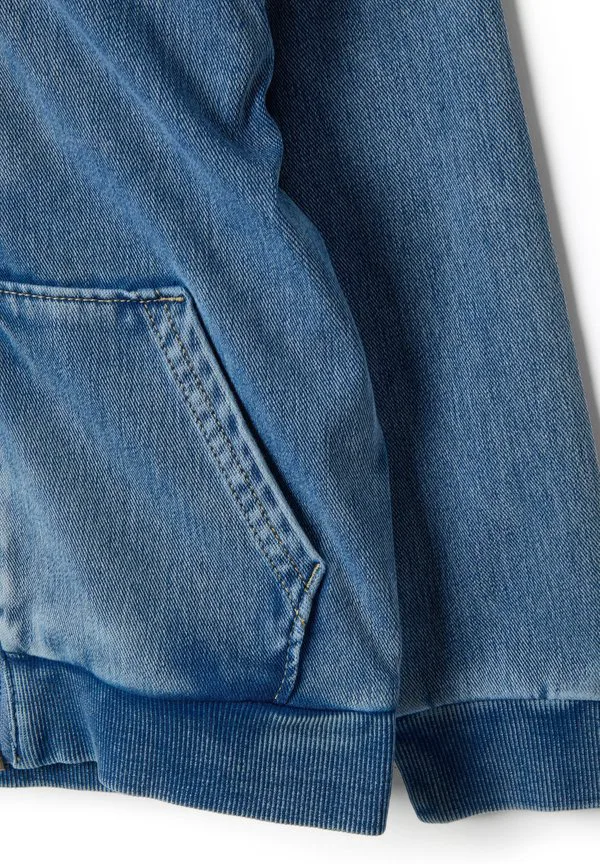 Худи, джинсовая куртка стандартного кроя Ovs, Denim Blue — фото 3