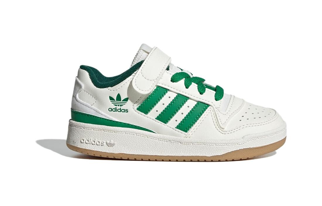 Adidas originals FORUM Series Детские кроссовки для скейтбординга PS, White/Green — фото 2