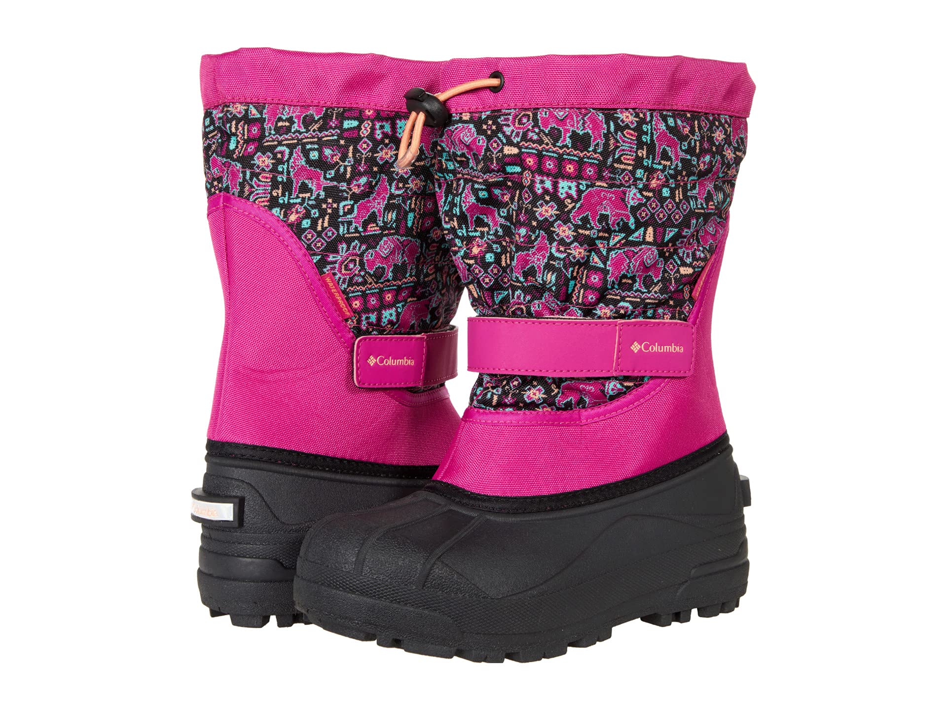 

Ботинки Columbia Kids Powderbug Plus Ii Print, Wild Fuchsia/Bright Nectar