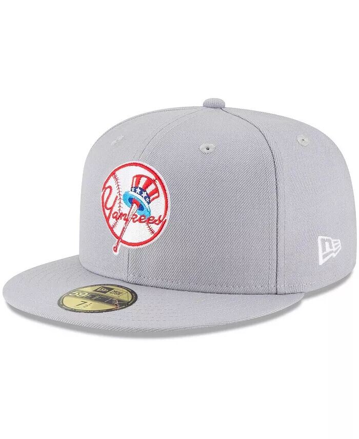 

Мужская серая шерстяная шапка New York Yankees Cooperstown Collection 59FIFTY Fitted Hat New Era