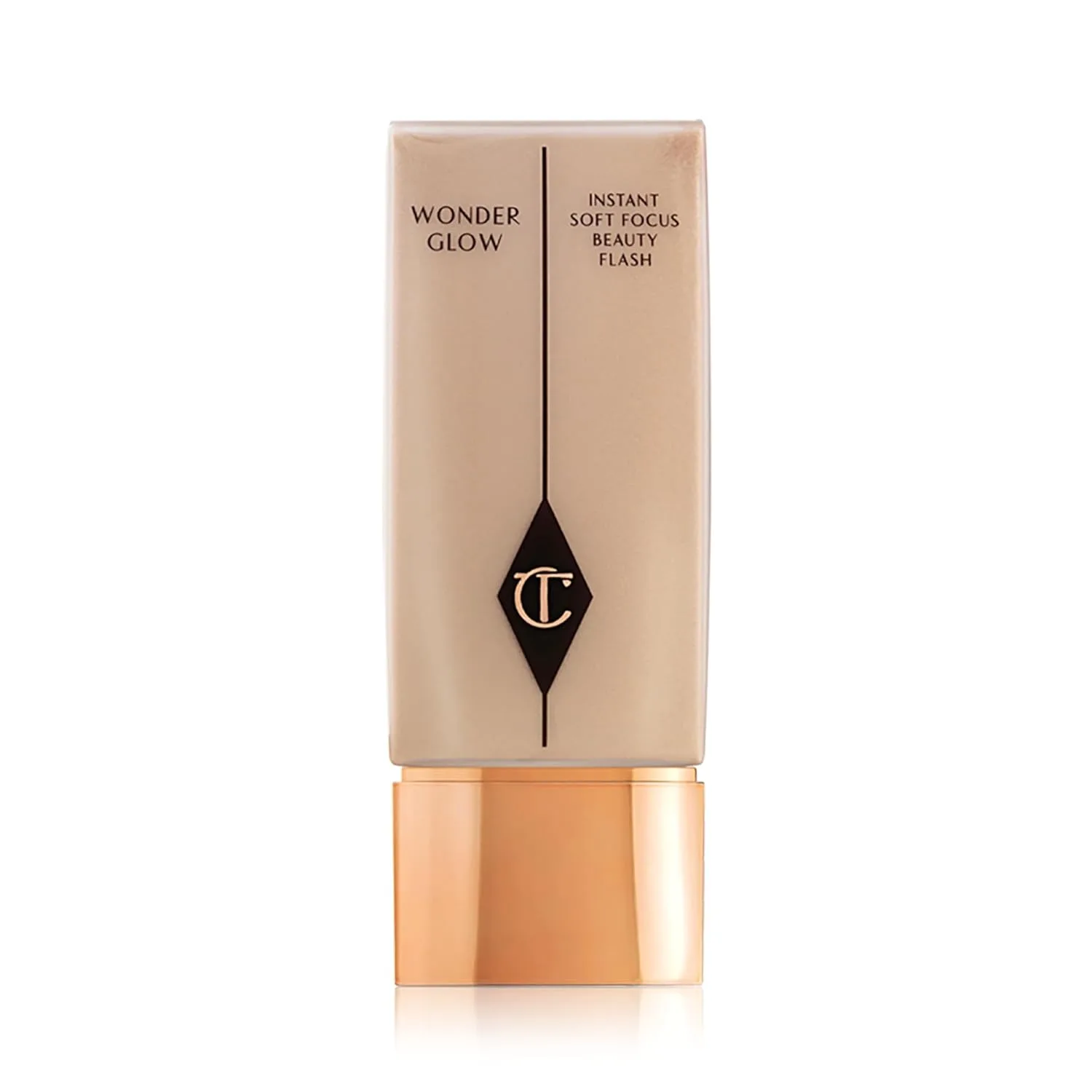 Праймер для лица Charlotte Tilbury Wonderglow - мягкий, сияющий праймер, увлажняющий кожу и скрывающий недостатки, мелкие морщины и складки - с гиалуроновой кислотой и маслом шиповника. 39,9 мл (1 шт.)