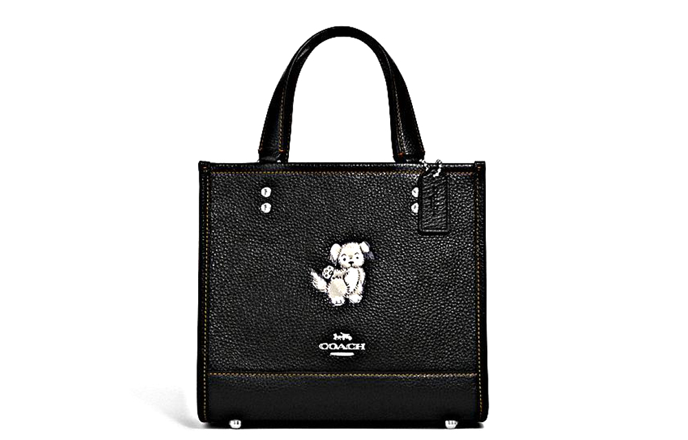 

Сумка-тоут Dempsey из коровьей кожи, шоппер, сумка через плечо, кроссбоди, женская сумка-клатч черный COACH