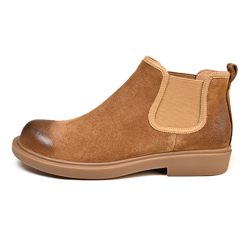 

LEYGMENLG Мужские короткие челси ботинки абрикосового желтого, цвет Apricot Yellow