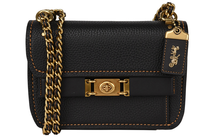 

Кошелек Troupe Leather Crossbody Bag, через плечо женский черный COACH