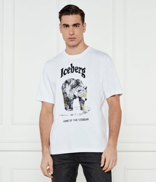 

Футболка мужская Iceberg с принтом, белый
