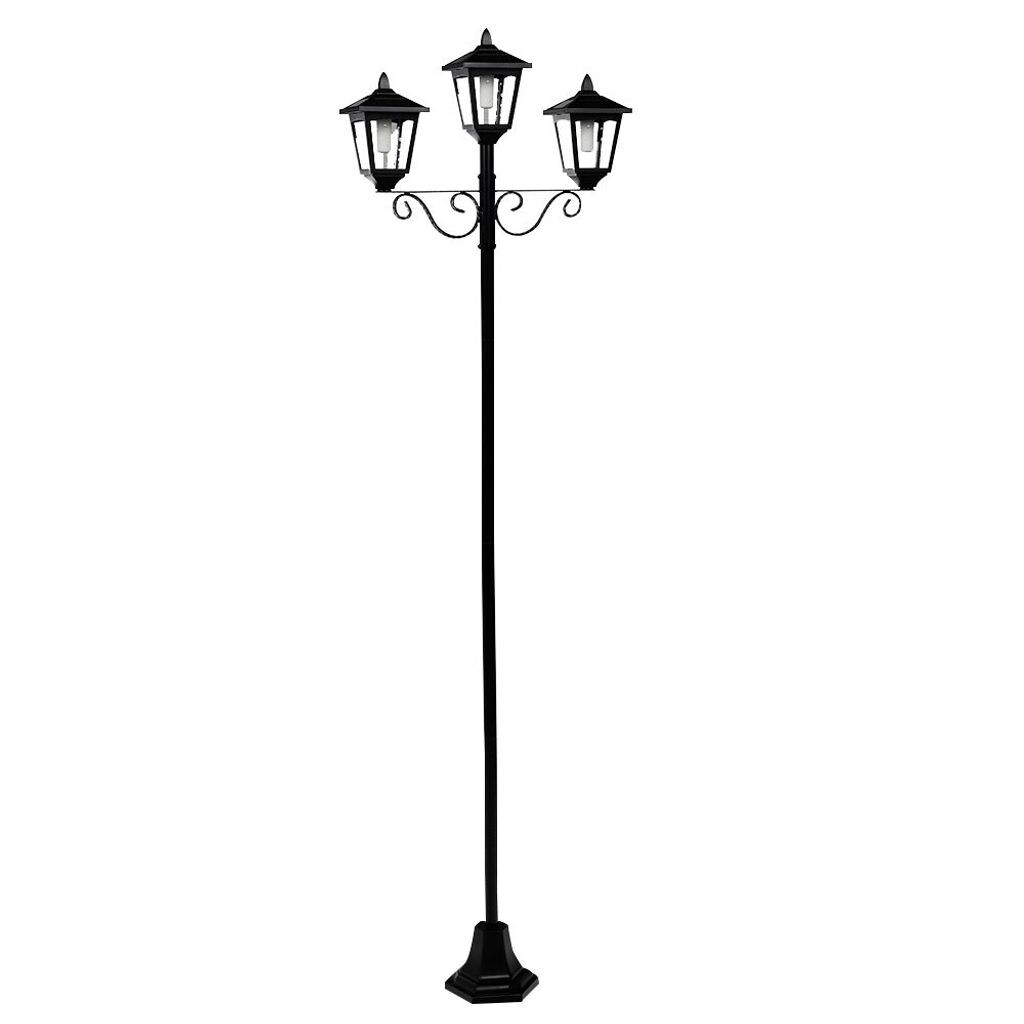 

Светодиодный солнечный канделябр, черный металл, H 194 см etc-shop